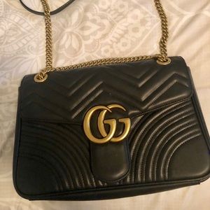 GUCCI Marmont medium matelassé shoulder bag